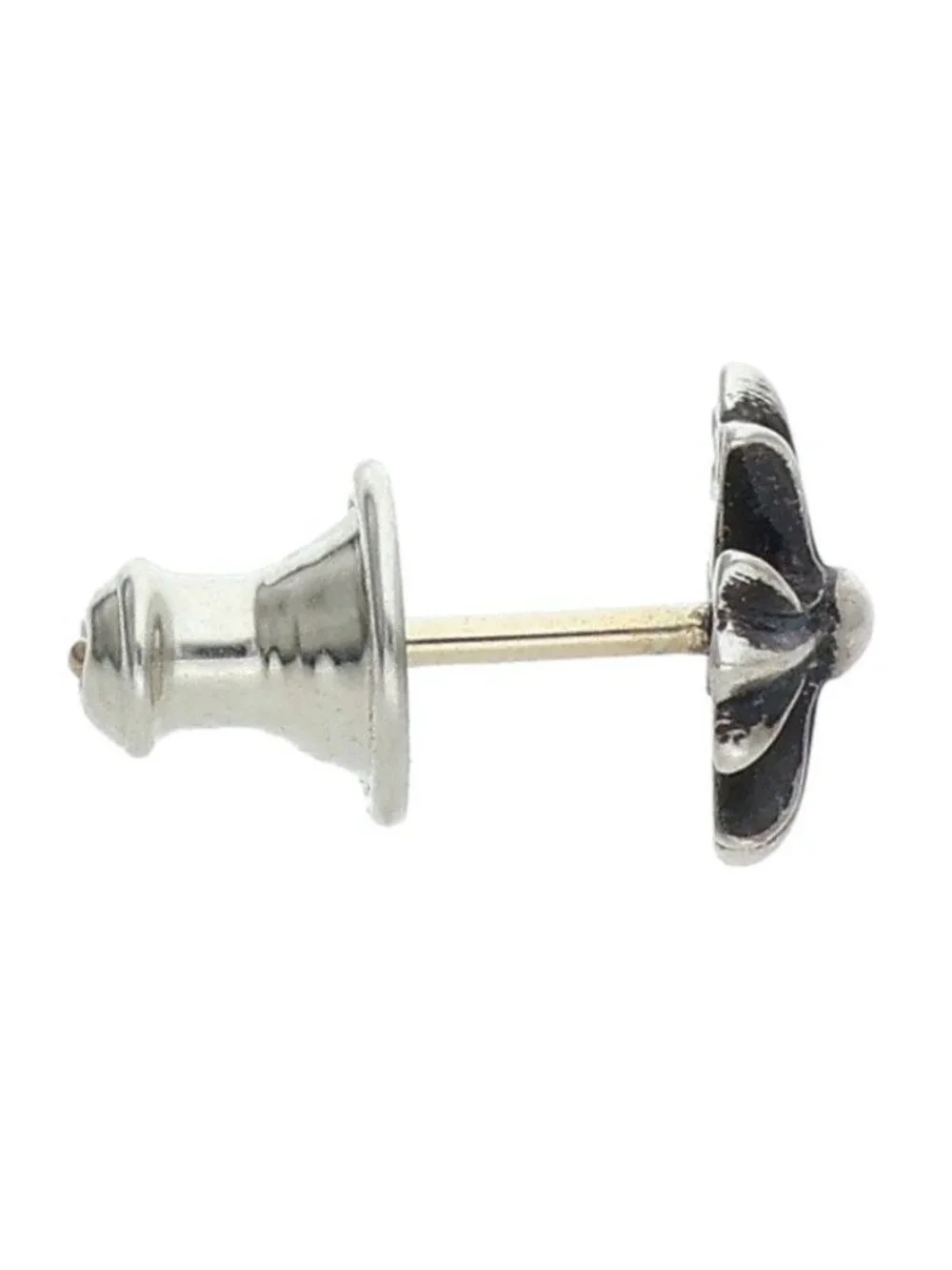 Chrome Hearts CH Pls CH Plus Stud Silver Earrings